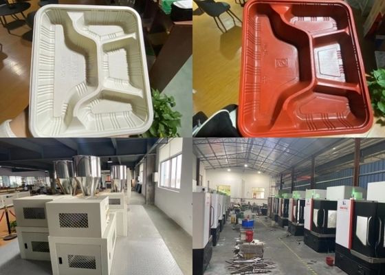 Φουσκάλα PVC που διαμορφώνει τη βιοδιασπάσιμη γραμμή παραγωγής επιτραπέζιου σκεύους μηχανών